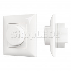 Панель SMART-P14-DIM-P-IN White (230V, 1.5A, 0/1-10V, Rotary, 2.4G) (ARL, IP20 Пластик, 5 лет)